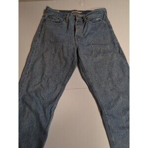 Levi's Premium‎ Wedgie Straight High Rise Button Fly Jeans Size 27 Light Blue
